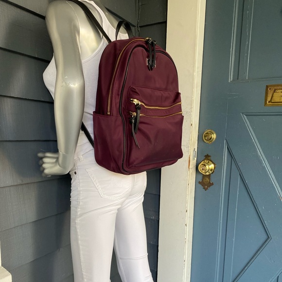 KATE SPADE plum nylon “Bradley” large backpack